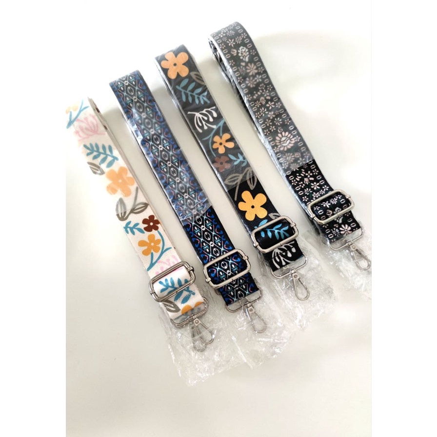 LONGSTRAP/tali slempang motif /TERLARIS/JAWATIMUR /PL 12-40/ uk 38x120 cm  nikel