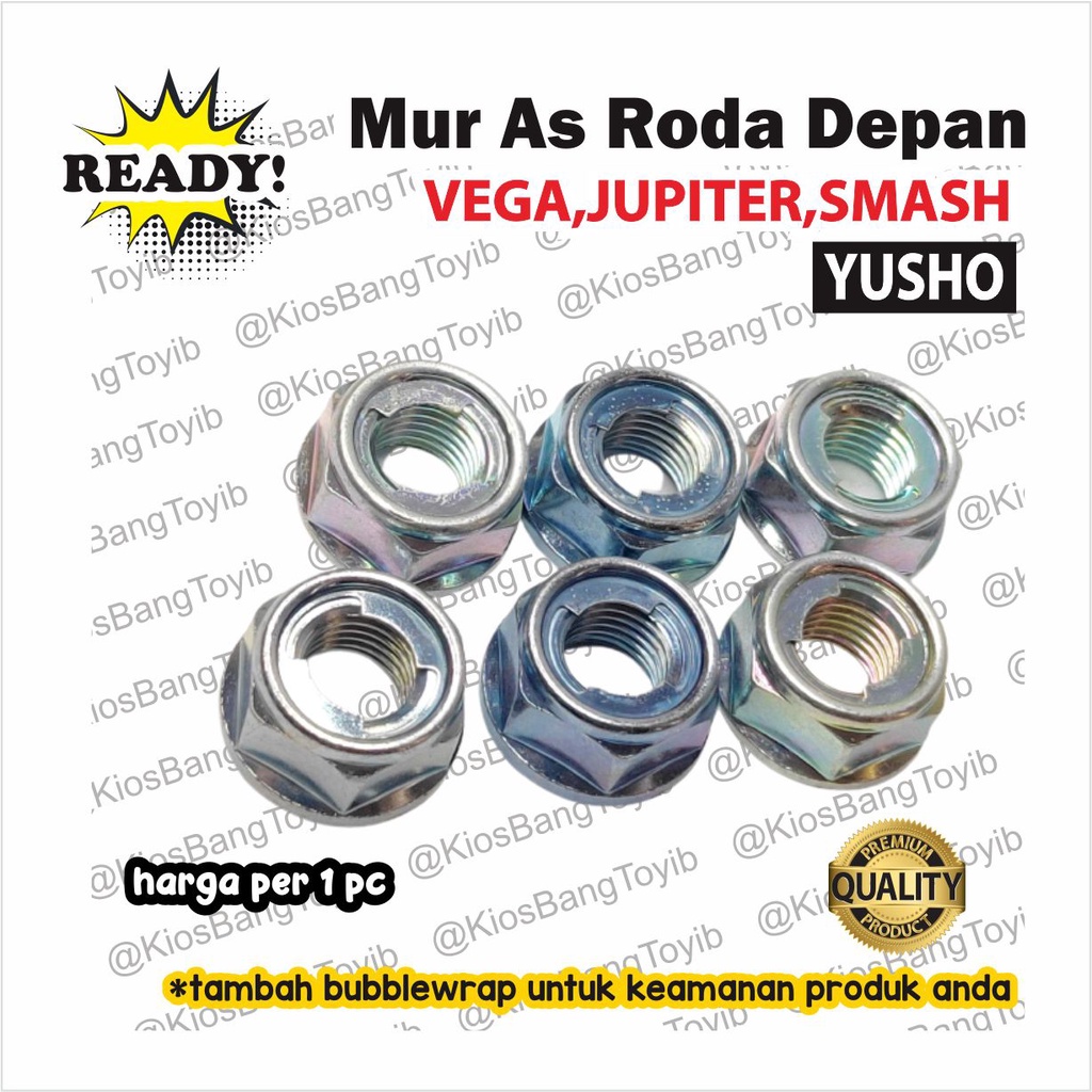 1pc Mur As Roda Depan Vega Jupiter FizR F1ZR Mio Xeon Smash (Yusho)