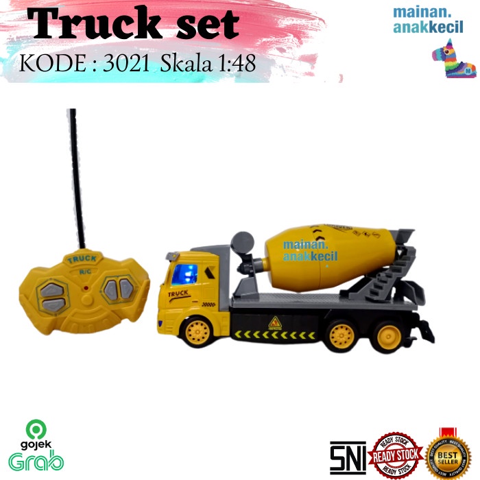 Mainan Toys Anak Kado Mobil Remote Control Truck set 3021  Truck RC  Mobil Truck RC Ulang Tahun Impo