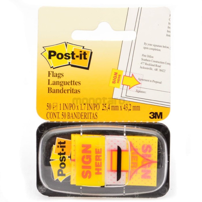 

Post It Sign Here