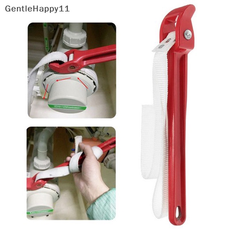 Gentlehappy Oil Filter Handle Belt Strap Spanner Kunci Pas Alat Aluminium Strap Wrench id