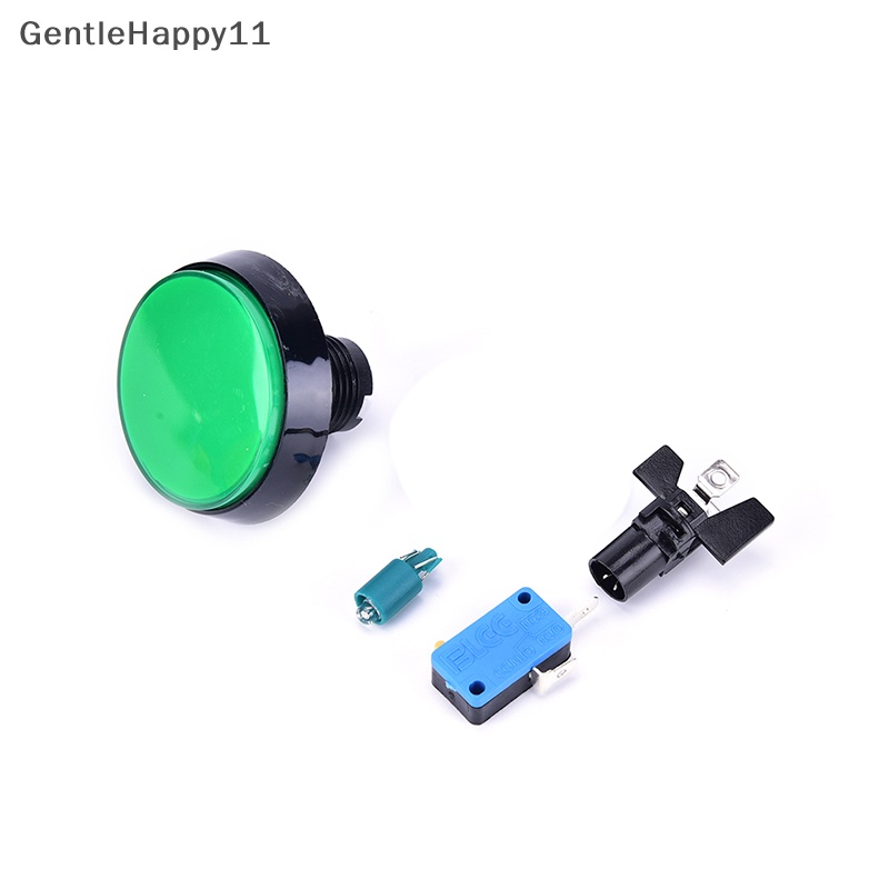 Gentlehappy Lampu LED 60mm Bulat Besar Arcade Video Game Player Push Button Switch Lamp id