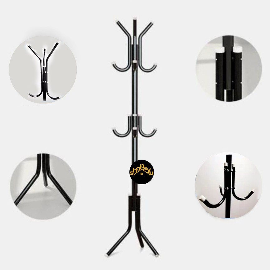 Stand Bag Hanger Gantungan Berdiri Jaket , Tas /  9 gantungan