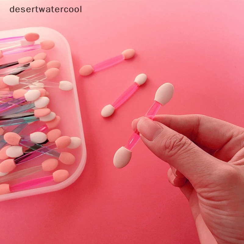 Deid 10pics Double Ended Disposable Eye Shadow Sponge Aplikators Make Up Brush Martijn