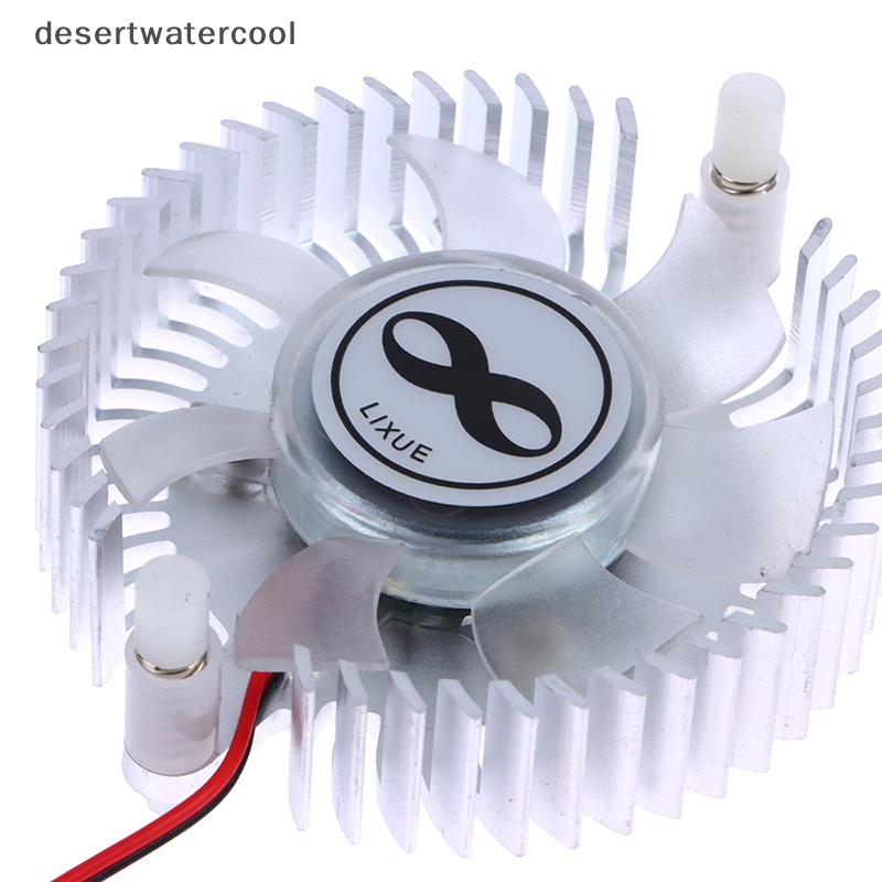 Deid Heatsink Aluminium 55mm Dan Kipas 12V Kombinasi Radiator Bulat Cooler Silent Fan Martijn