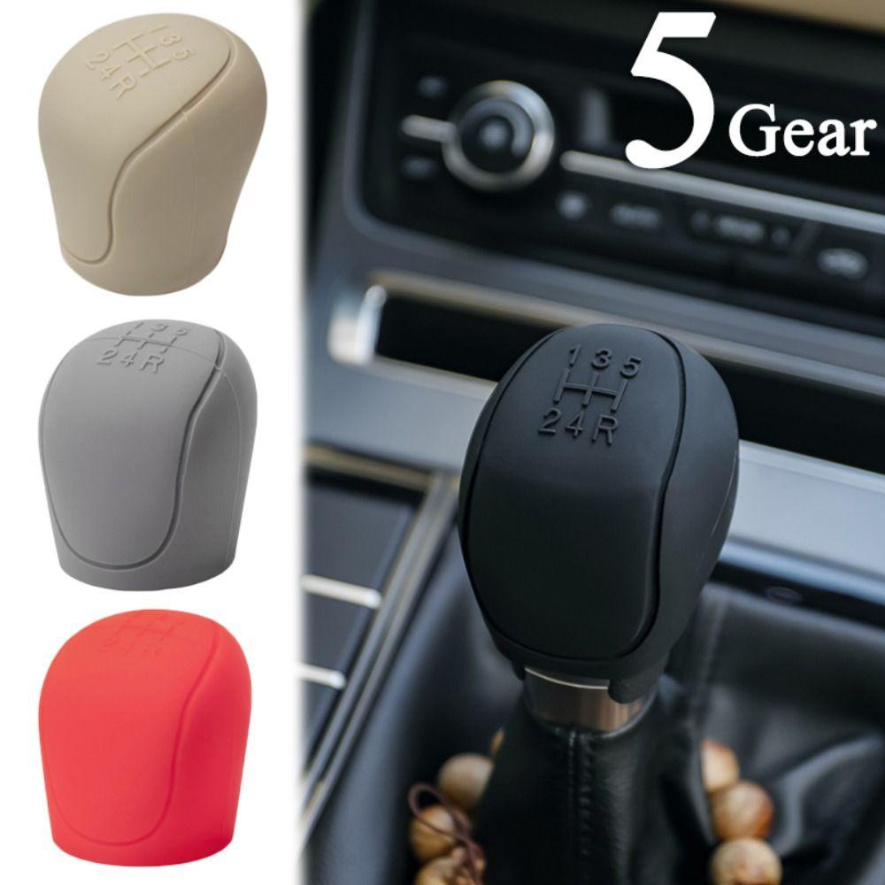 Populer Aksesoris Penutup Knob Pemindah Gigi Mobil Tahan Lama 5-speed Manual Shift Non-Slip Gear Shift Cover