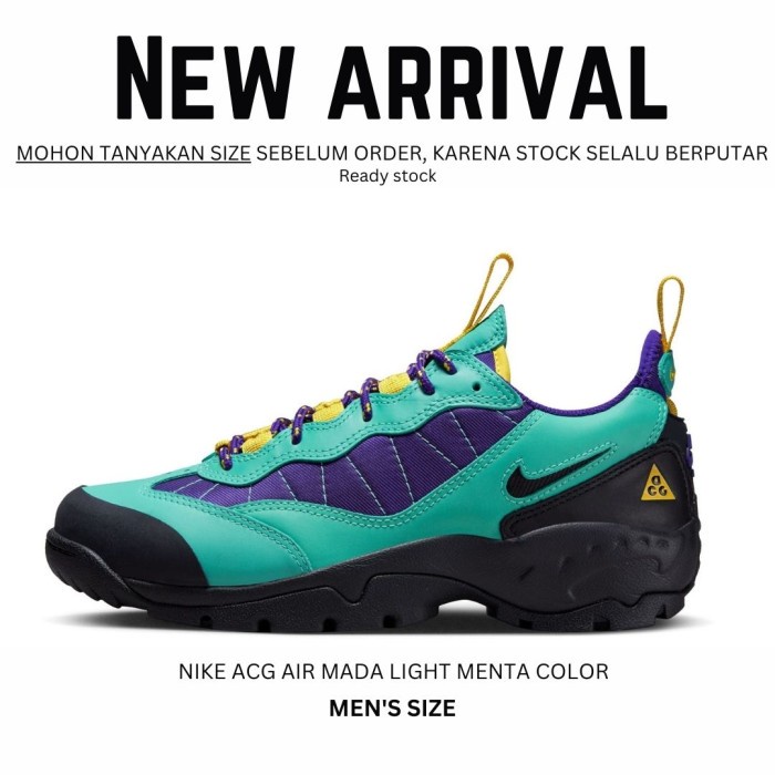 NIKE ACG AIR MADA LIGHT MENTA COLOR SEPATU HIKING GUNUNG PRIA ORIGINAL