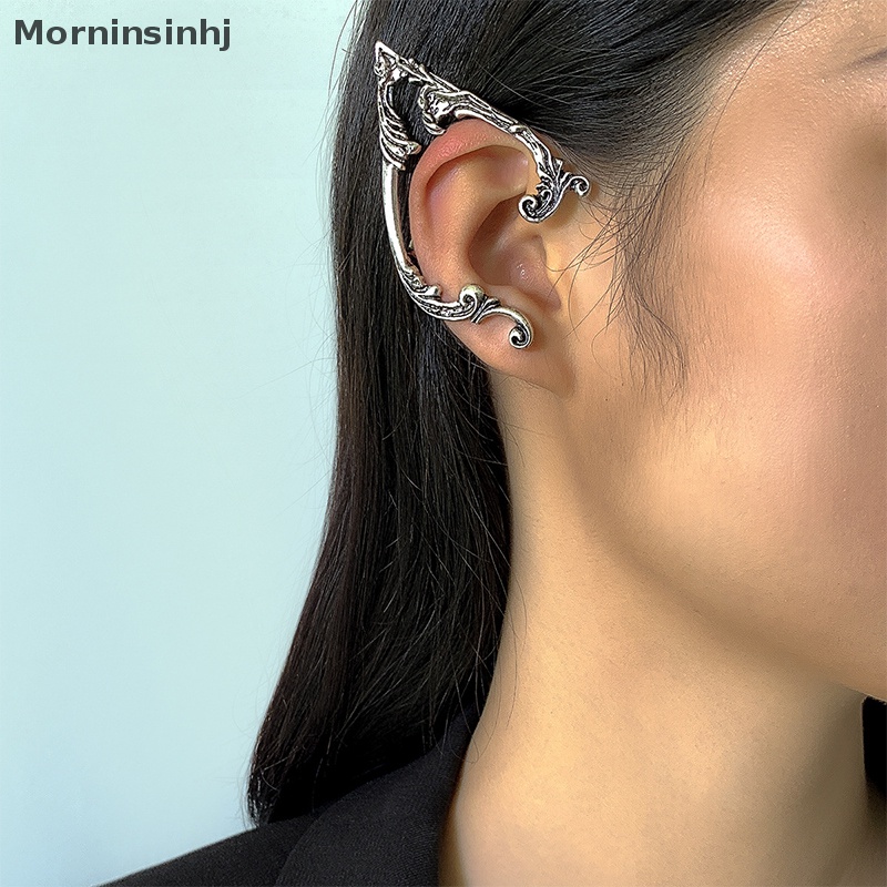 Mornin Punk Fairy Ear Cuff Earring Dark Elf Ear Clip Tanpa Anting Untuk Wanita id