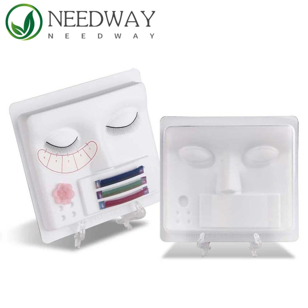 Needway   Eyelash Grafting Plate Tray Wanita Papan Bulu Mata Palsu Alat Make Up Kecantikan Alas Latihan Bulu Mata