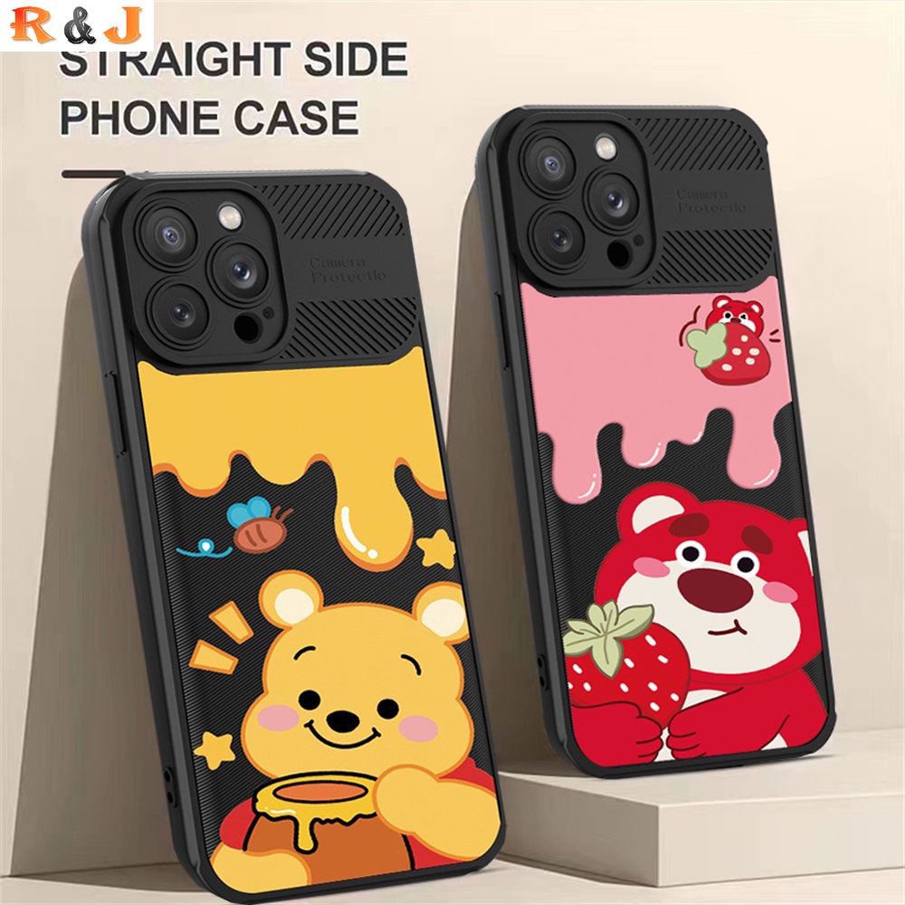 Casing Samsung A14 A13 A12 A04 A04E A04S A23 A20S A32 A50 A50S A30S A71 Manyo strawberry bear Dan Doraemon Carbon fiber cross grain Phone Cover