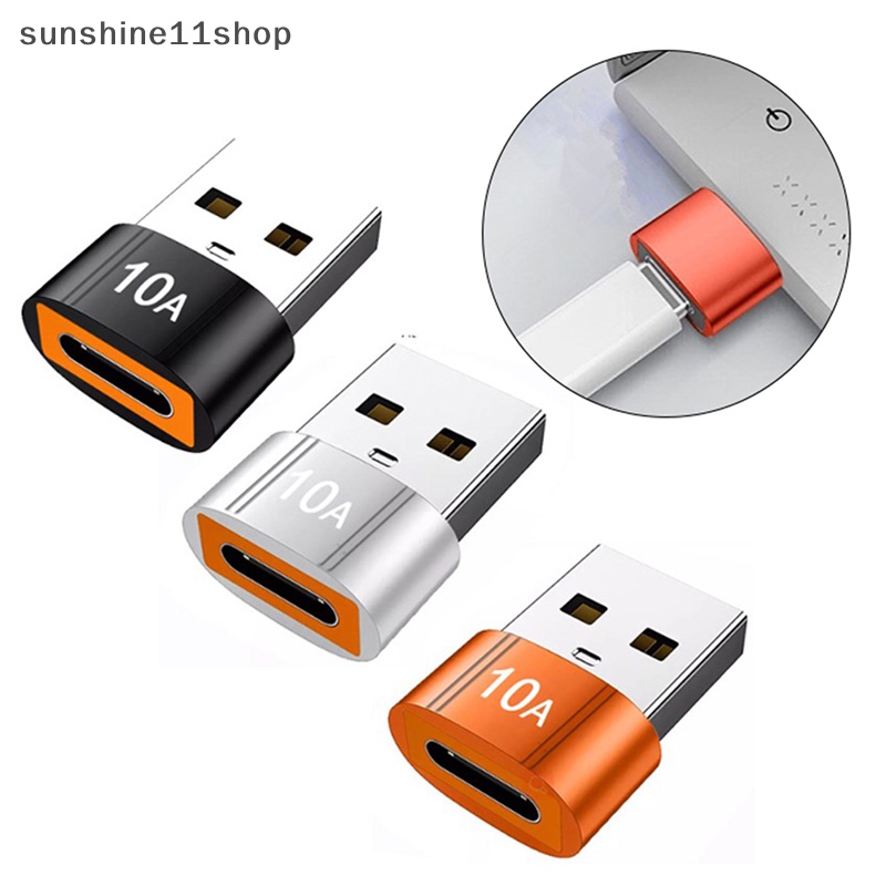 Sho 10A USB to Type C OTG Adapter USB3.0 Tipe C Female to USB Male Converter N