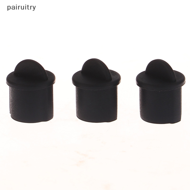 Prt uxcell 10pcs Silikon BNC Anti Debu Stopper Cap Cover Untuk Jack Female Hitam PRT