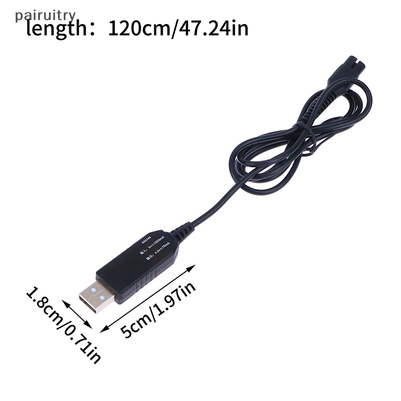 Prt A00390 Alat Cukur Charger USB Power Adapter Untuk RQ310 RQ330 S300 S510 S1010 S1203 PRT