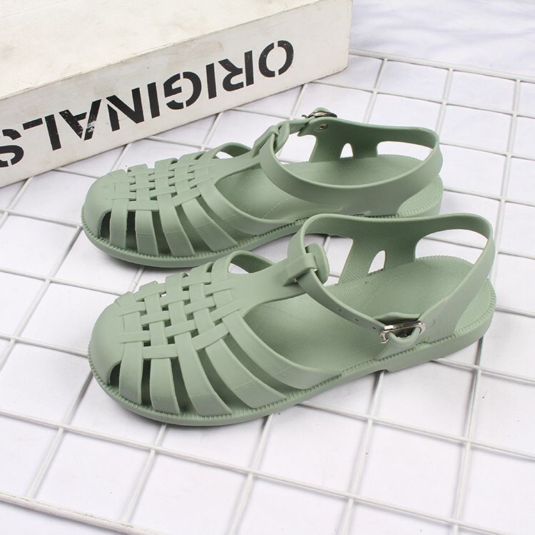 GROSIRTAS TG1654 Sandal Tulang Wanita Import/Sandal Tali Jelly Gladiator Warna