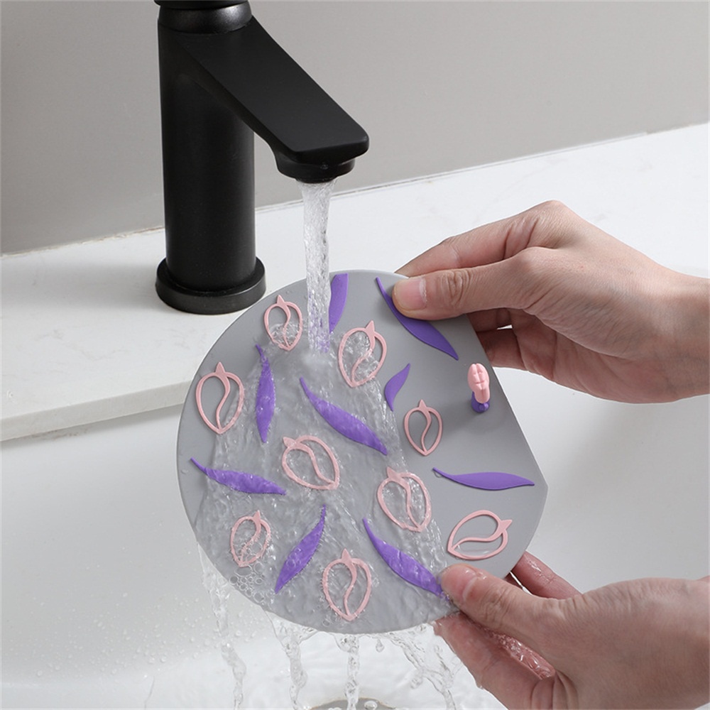 Home Floor Drain Odor Proof Penutup Wastafel Dapur Kamar Mandi Selokan Sealing Insect Proof Silang Tahan Bau Silicone Floor Drain Pad