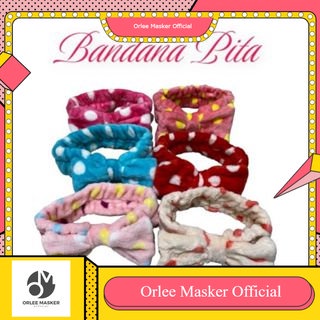 BANDO BANDANA PITA RAMBUT MOTIF POLCADOT