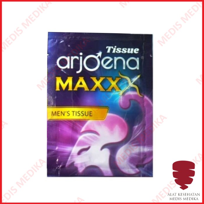 Tissue Tisu Super Magic Power Arjoena Maxx Maxxx Tisu Antiseptic Pria Tahan Lama 1 pcs