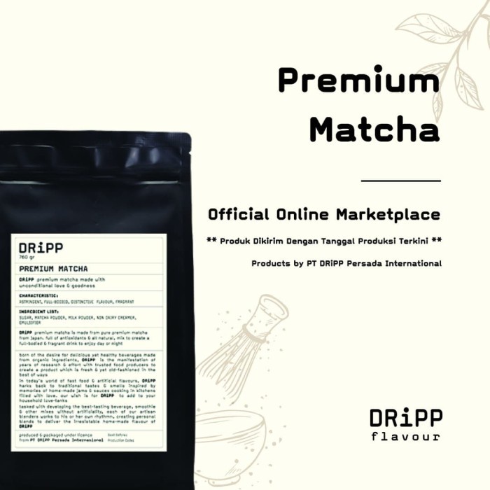 

Murah Meriah DRiPP Premium Matcha Powder (Bubuk Matcha )
