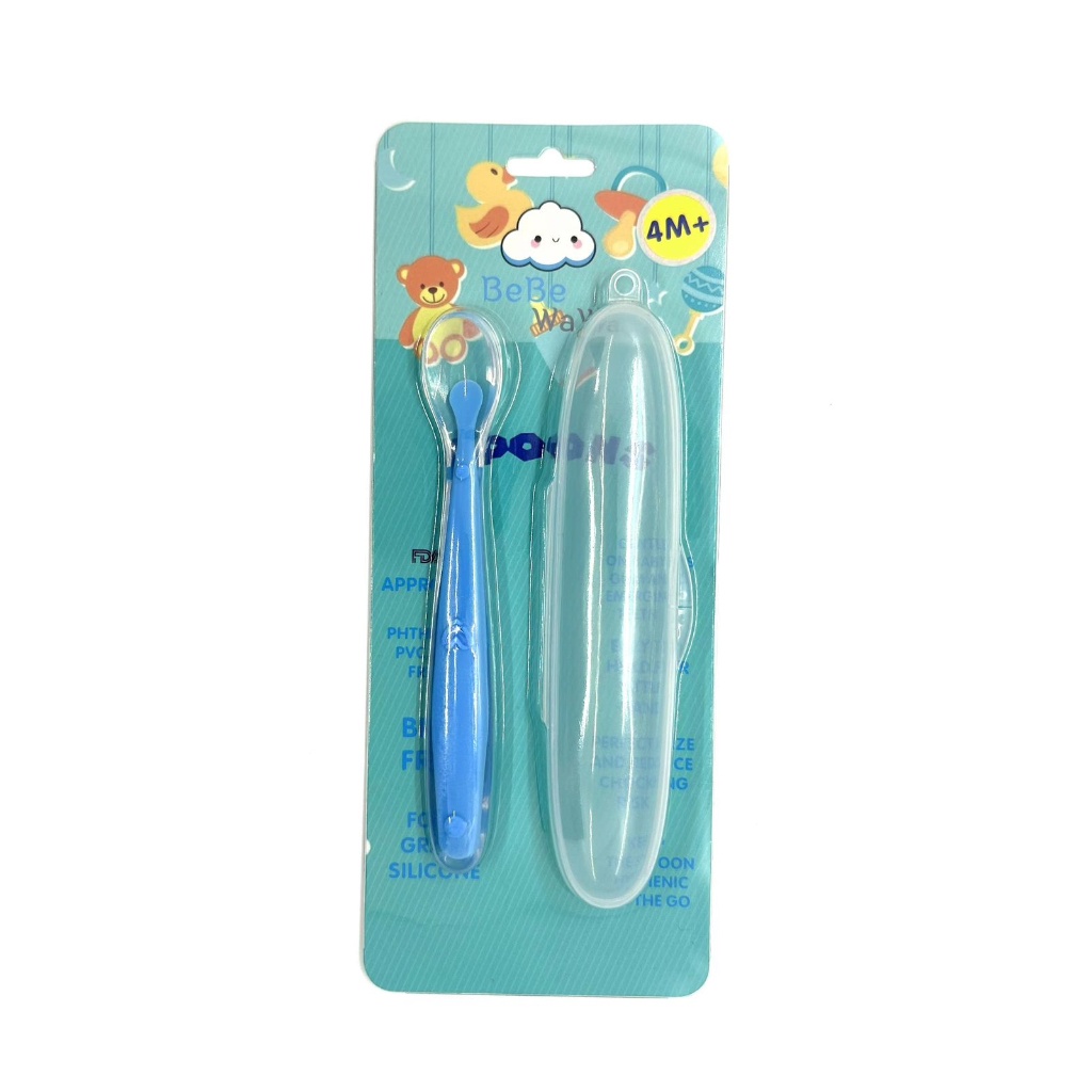 BeBeWaWa New Healthy Silicone Spoon - Sendok Makan Baby BW005-3 BW005-4