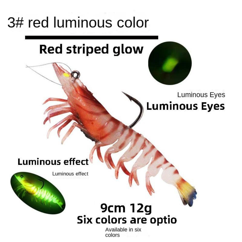 TOP 1pc Umpan Udang Portabel Kreatif Biomimetic Soft Hook Cacing Silikon