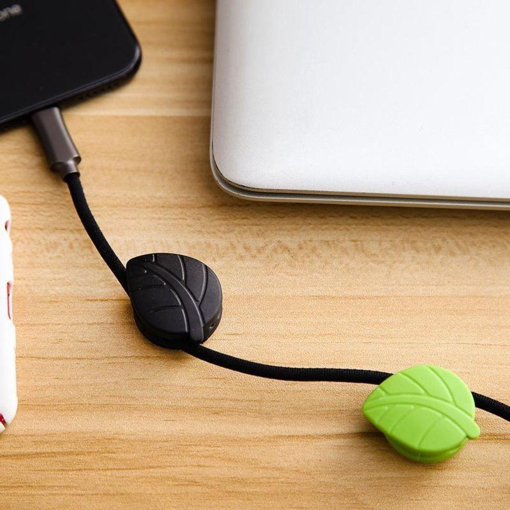 Populer 4pcs Penjepit Kawat Perekat Belakang Kawat Perapih Kawat Perangkat Berliku Kabel Data