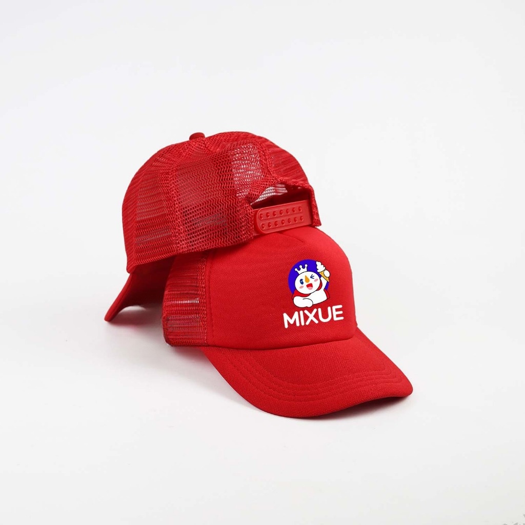 Topi Anak Trucker Jaring Sablon Motif Mixue