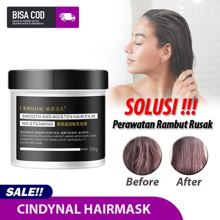 MASKER KERATIN SMOOTHING Cindynal Hair Mask Smooth And Moisten