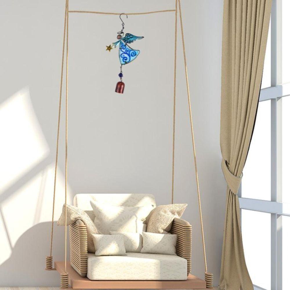 【 ELEGANT 】 Angel Wind-Bell Dicat Handmade Dekorasi Rumah Untuk Indoor Ulang Tahun Kualitas Tinggi Tabung Bell Liontin