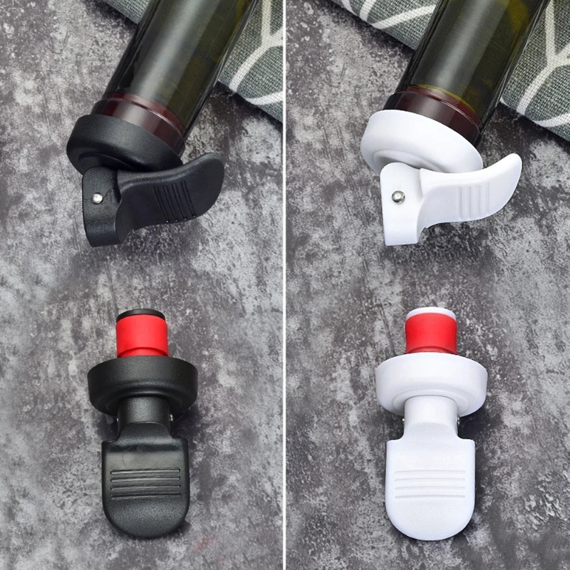 Creative Bar Wine Fresh-keeping Vacuum Seal Lids Bottle Stopper Pumping Air Fresh-keeping Cork Plug/Ditekan Manual Sealing Champagne Beers Cap