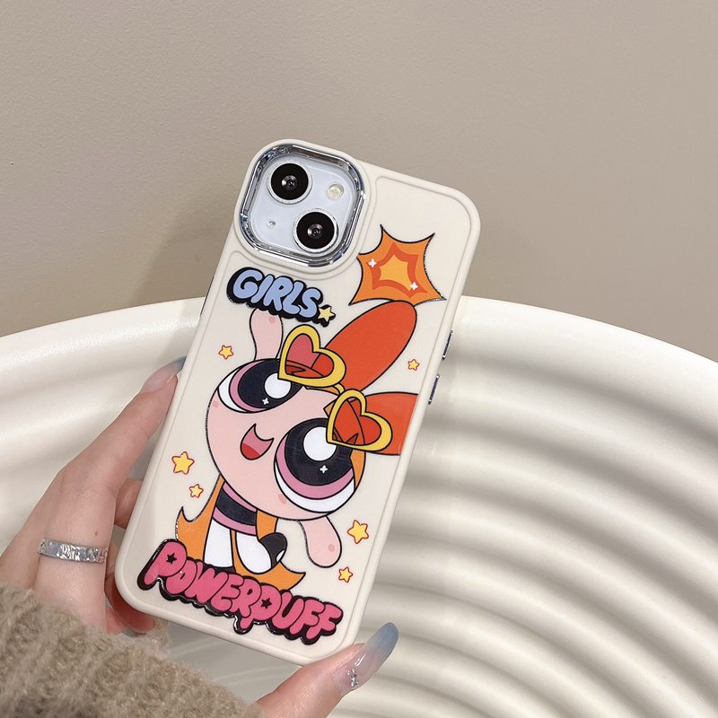 All New Electroplated Camera Skin Silicone Soft Case IPhone 11 12 13 14 Pro Max Women's Fashion Gift Cute Cartoon Phone Case Who's Got the Power