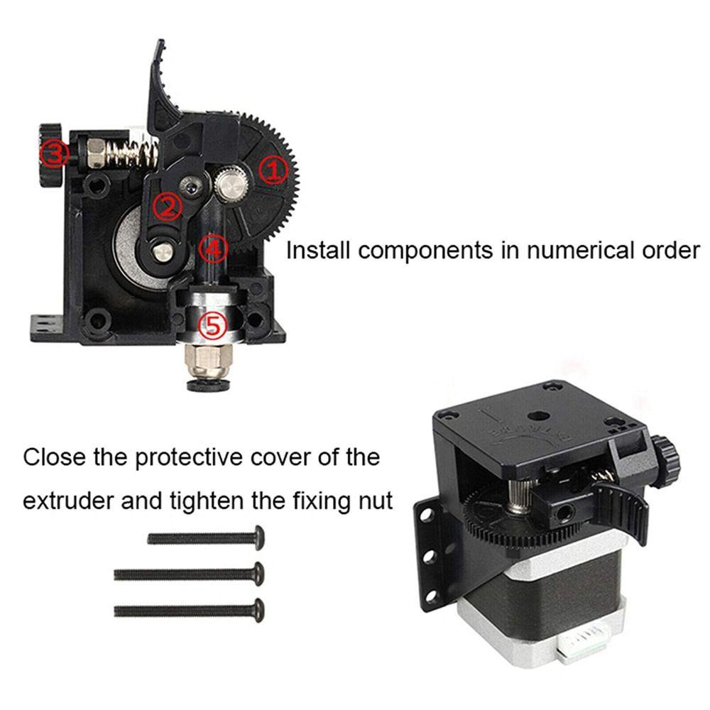 Populer Extruder upgrade kit High-quality Untuk CR10,Ender3 1.75mm Filament 3D Printer Stok Feeder