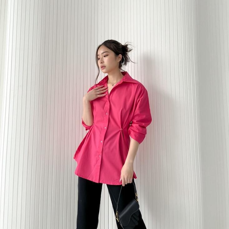 BEFAST - ZRX OOTD WANITA KEMEJA TITA / DAKOTA BUTTON SHIRT TWISTCONE / HEM Wanita Keluaran Terbaru / Fashion kekinian Remaja ABG Trendy / Kemeja Oversize Lengan Panjang Terlaris / Pakaian Casual wanita Kerja / Hem Polos Formal / Outfit Daily Wanita Remaja