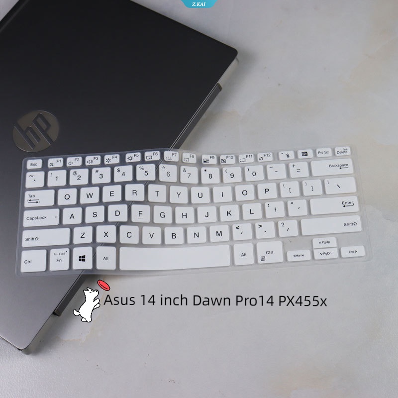 New Casing Keyboard Komputer Bahan Silikon Tahan Air Soft Case Untuk Asus 14inch Dawn Pro14 PX455x Full Coverage Keyboard Film [ZK]