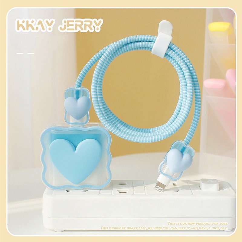 Set Pelindung Kabel 18W 20W Untuk IPhone 11charge Protector USB Data Cable Line Protection Pelindung Kabel Sprial