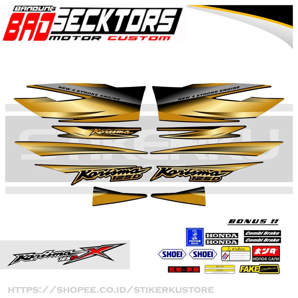 STRIPING KARISMA 125 D PART 8 / STIKER KARISMA 125 D / STICKER KARISMA 125 D  / SETIKER KARISMA 125 