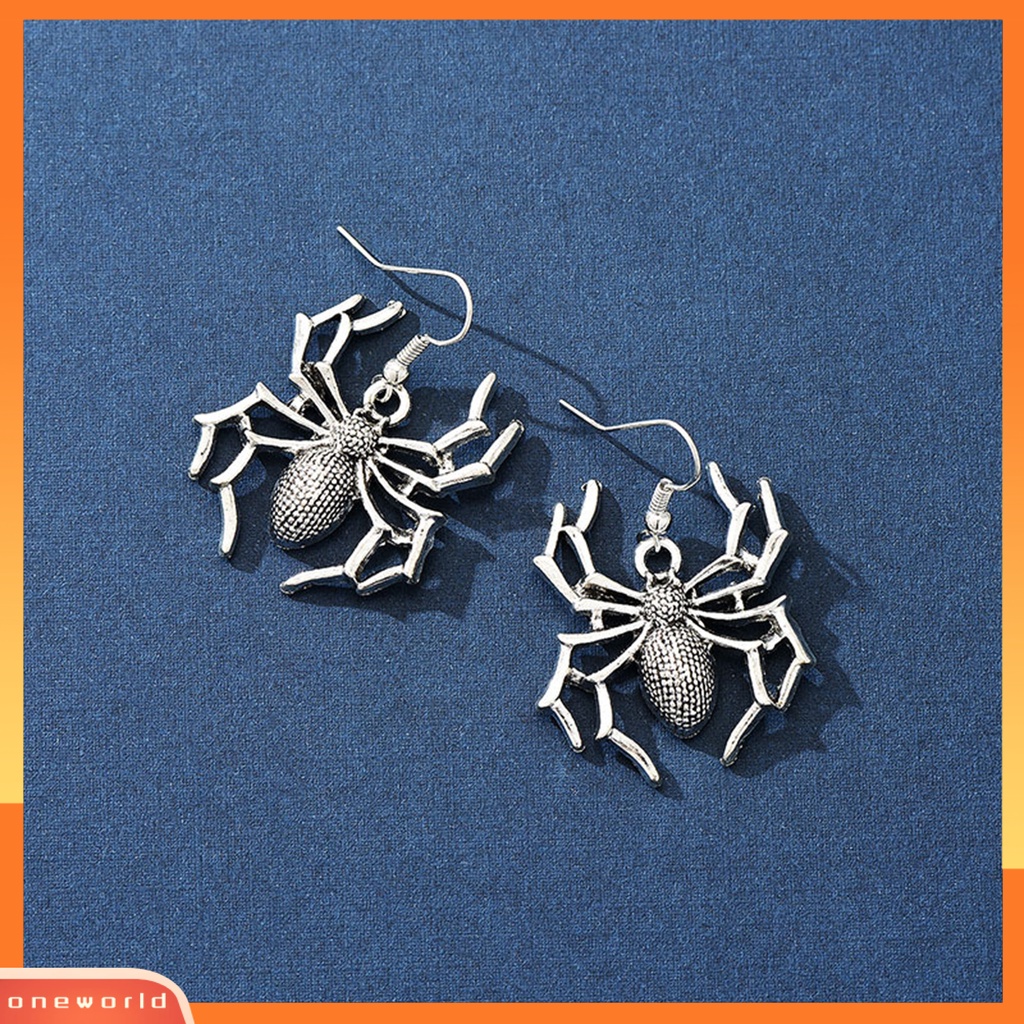 [WOD] 1pasang Anting Halloween Semua Pertandingan Indah Hias Spider Web Anting Fashion Untuk Pesta