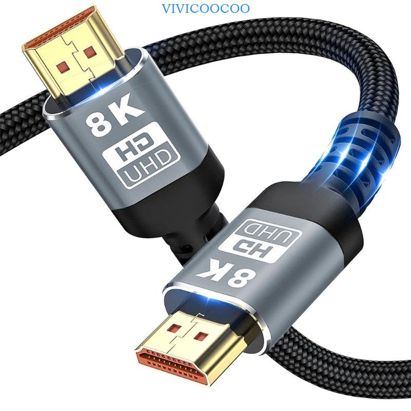 Vivi 8K High Speed 2 1kabel 8K 60Hz 4K 120Hz Untuk Ultra Experience Ethernet ARC HDCP Yang Mempesona