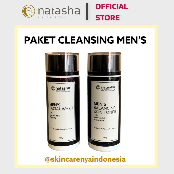 PAKET CLEANSING NATASHA SKIN CARE FOR MEN'S