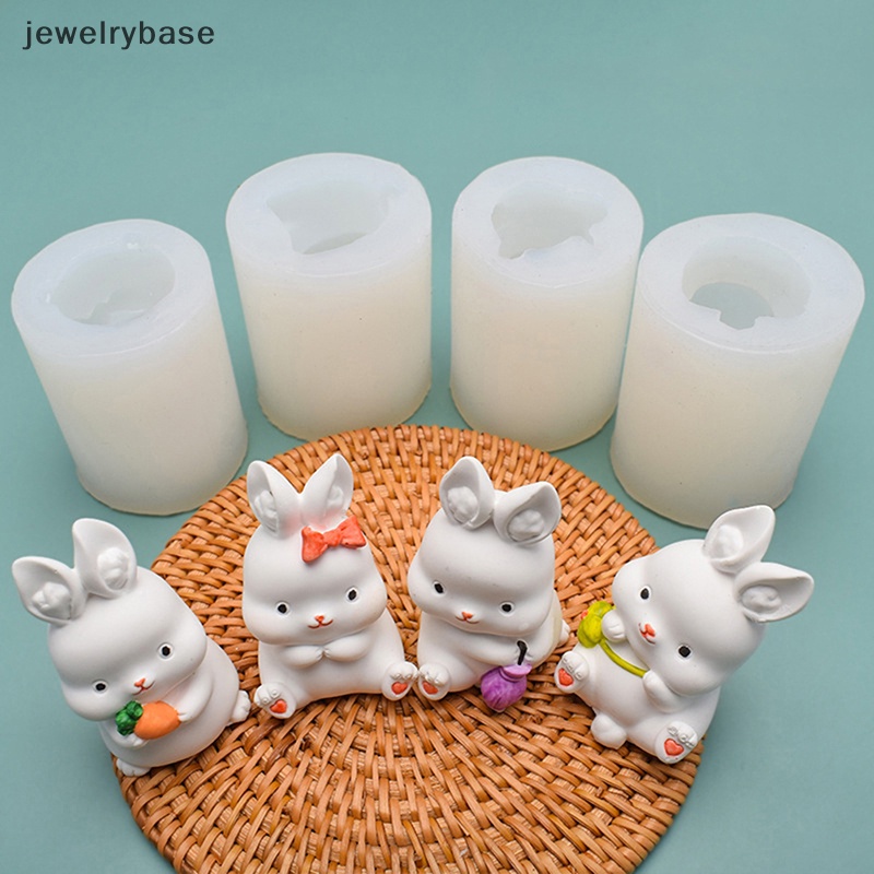 [jewelrybase] Lovely Animal Rabbit Kelinci Sabun Cetakan Silikon Handmade Craft Molds Butik