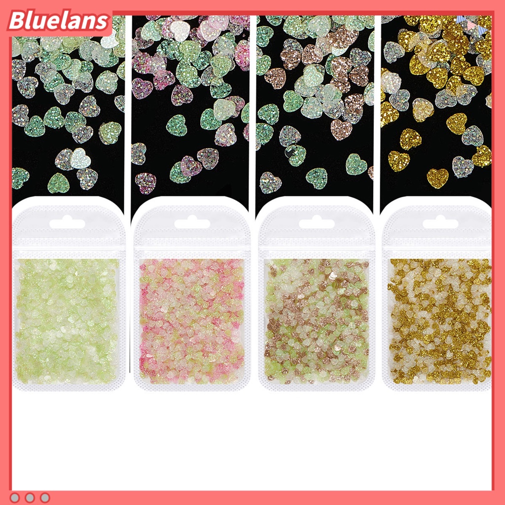 [BLM] 1tas Dekorasi Kuku Bentuk Indah Tahan Luntur Kuku Peliharaan Mewah Payet Cinta Hati Paillette Serpihan Hadiah Ulang Tahun