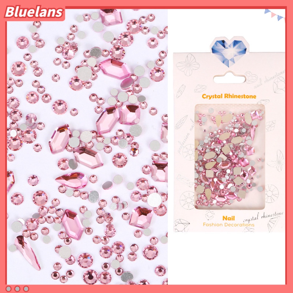 [BLM] 1tas Dekorasi Kuku Bentuk Tidak Teratur Warna Cerah Efek Visual Mengkilap Mudah Diterapkan Kaca 3D Perhiasan Kuku Warna-Warni Desain Manicure Perlengkapan Kuku