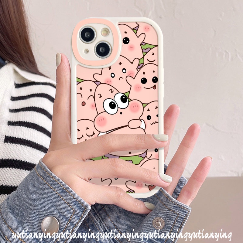 Cute Patrick Star Soft Tpu Back Case Kompatibel Untuk iPhone XR XS X Max 7plus 7 6 8 6s plus 11 13 12 14 Pro Max SE 2020 Kartun SpongeBob SquarePants Pasangan Ponsel Cover