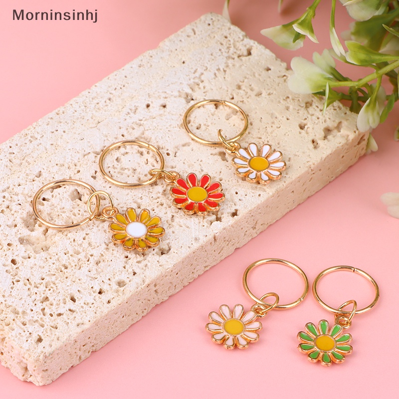 Mornin 5Pcs /set Bunga Daisy Alloy Knitg Stitch Spidol Zinc Alloy Liontin Bunga Multicolor Untuk Knitg Tools Temuan DIY id