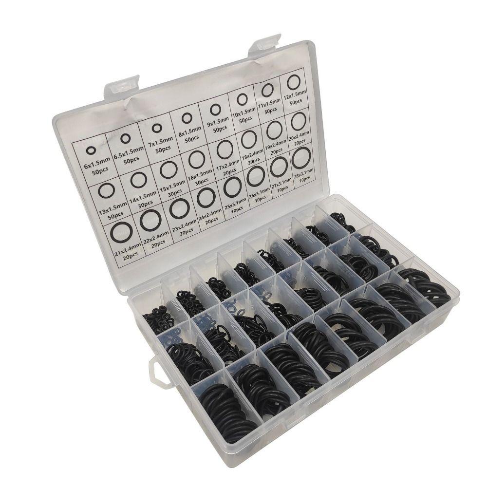 TOP 740pcs O Rings Assortment Kit Universal Perbaikan Otomotif Karet Gelang O-Rings Repair Kit