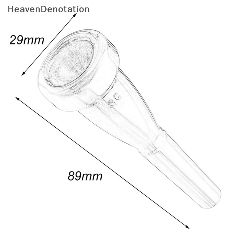[HeavenDenotation] Corong Terompet Profesional Meg Ukuran 3C /5C/7C Untuk Bach Pemula Musik HDV