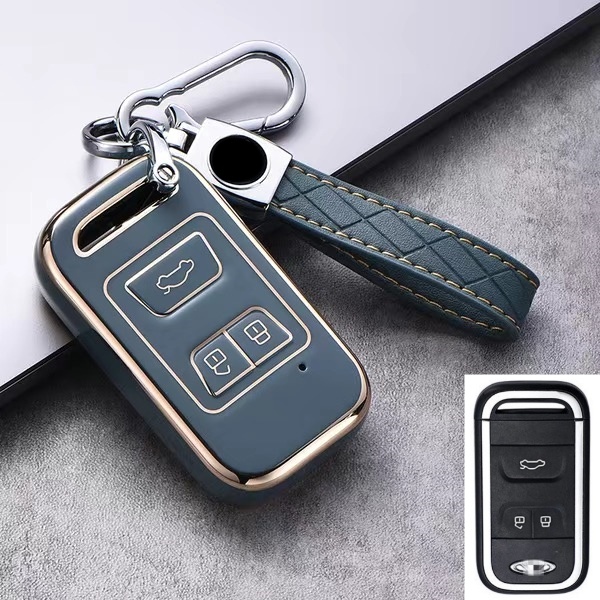 Soft TPU Car Key Cover Case Untuk Chery Tiggo 3 5x4 8 Glx7 2019 2020 Smart Keyless Remote Fob Case Keychain Holder Protector