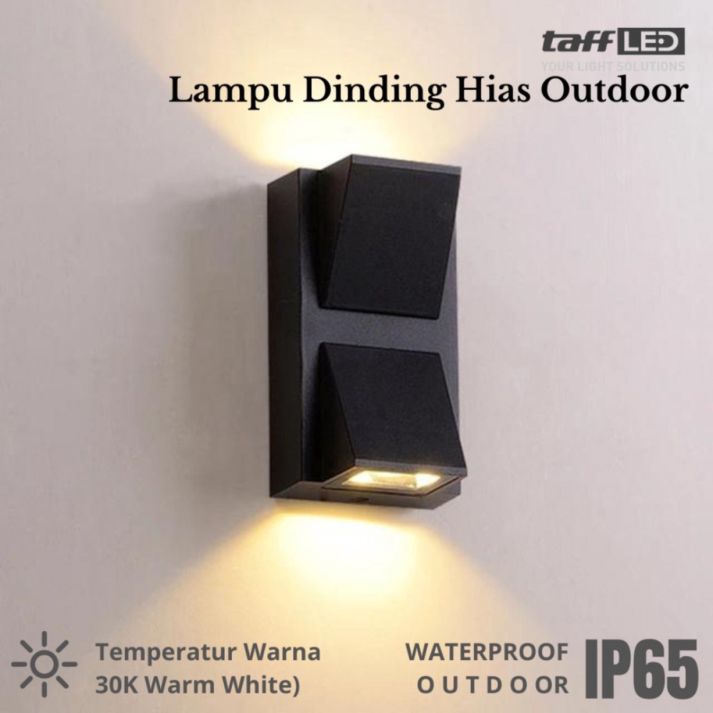 TaffLED Lampu Dinding Hias Outdoor Aluminium Waterproof 6W - WD079