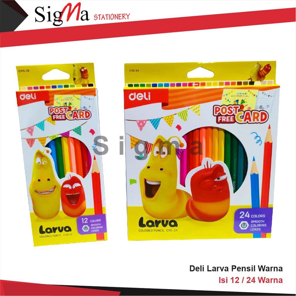 

Pensil warna 12/24 Deli Larva C115