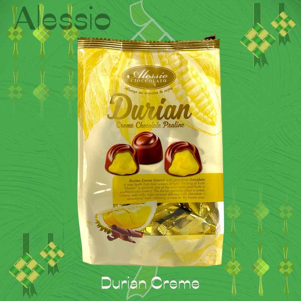 

Coklat malaysia / Coklat allesio cioccolato 200g / Coklat hazelnut / Coklat Durian / Coklat Strawberry / Coklat Lebran / Coklat Idulfitri