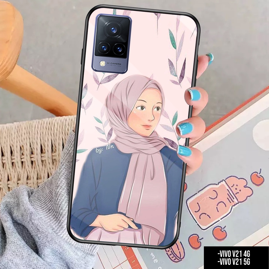 CASE Vivo V21 4G / V21 5G - Casing Vivo V21 4G / 5G Terbaru King store[ HIJAB ] Silikon Vivo V21 4G 